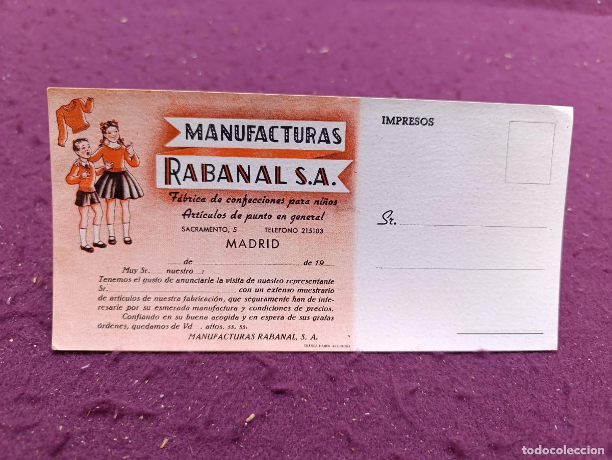 Collectionnisme Papier buvard: Antiguo Papel Secante, Manufacturas Rabanal