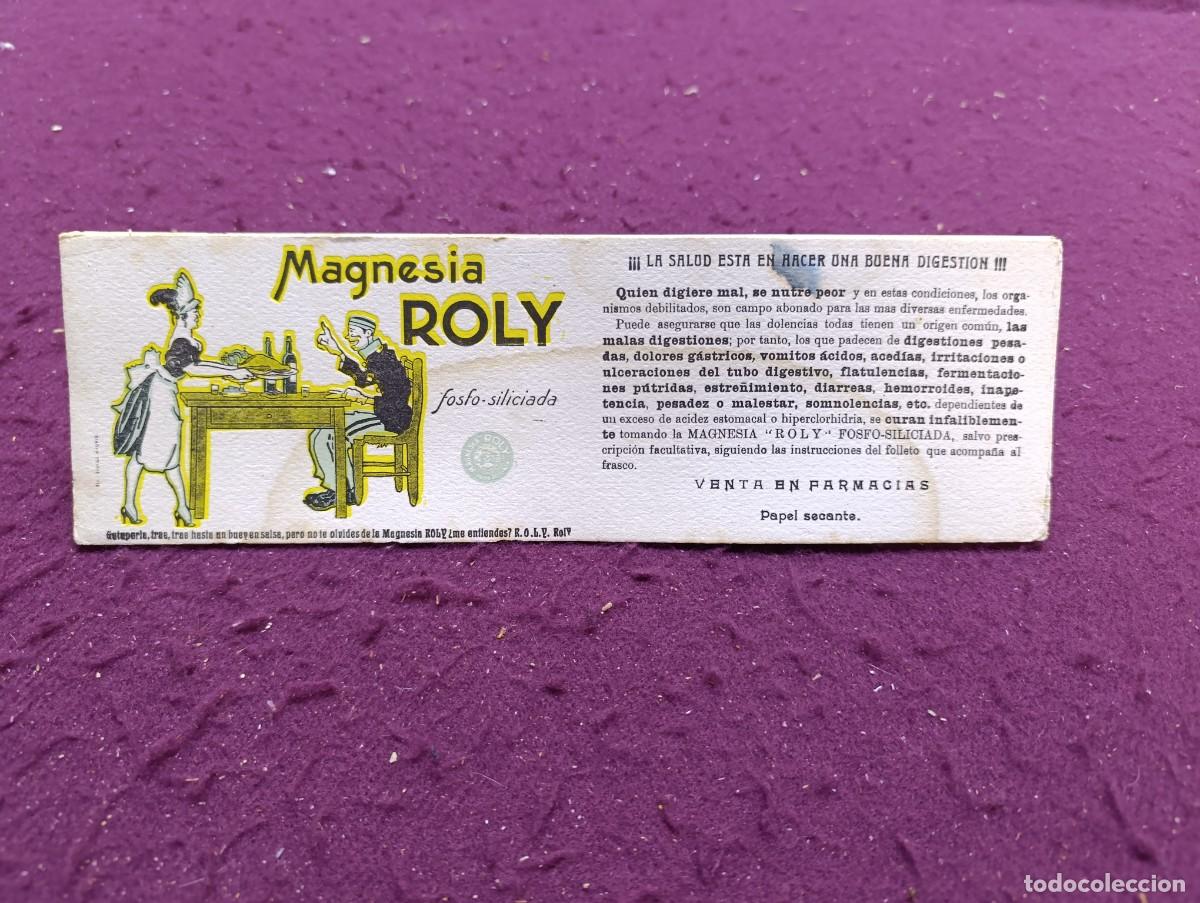 Collectionnisme Papier buvard: Antiguo Papel Secante, Magnesia Roly