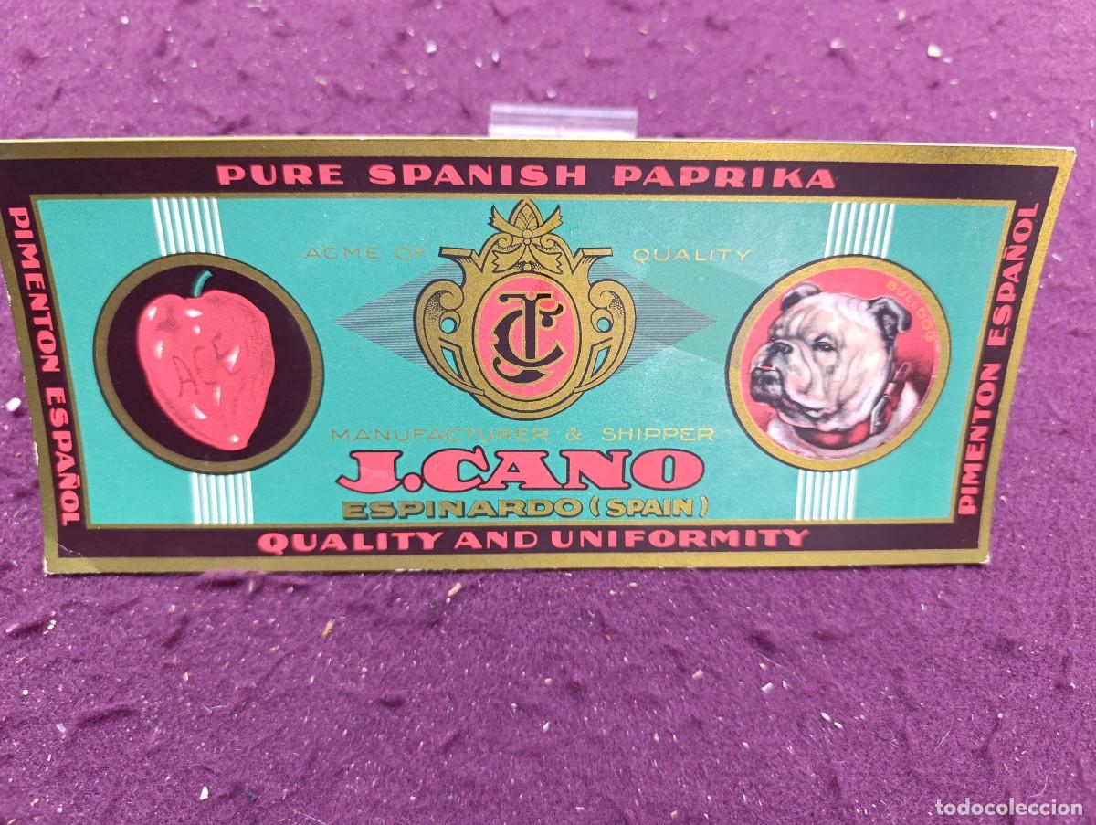 Collectionnisme Papier buvard: Antiguo Papel Secante, Pimient&oacute;n J. Cano