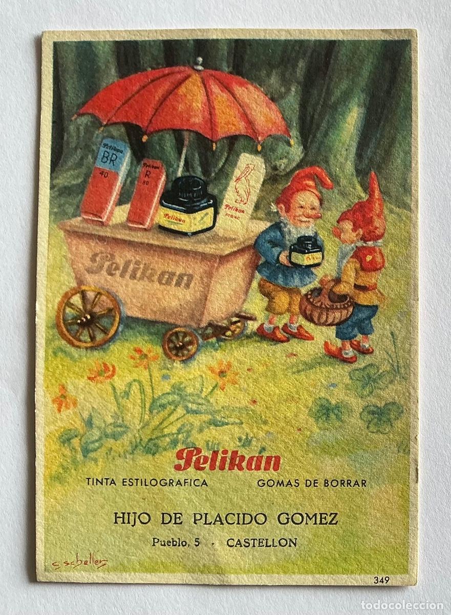 Collectionnisme Papier buvard: PAPEL SECANTE PELIKAN 349 HIJO DE PL&Aacute;CIDO G&Oacute;MEZ CASTELLON