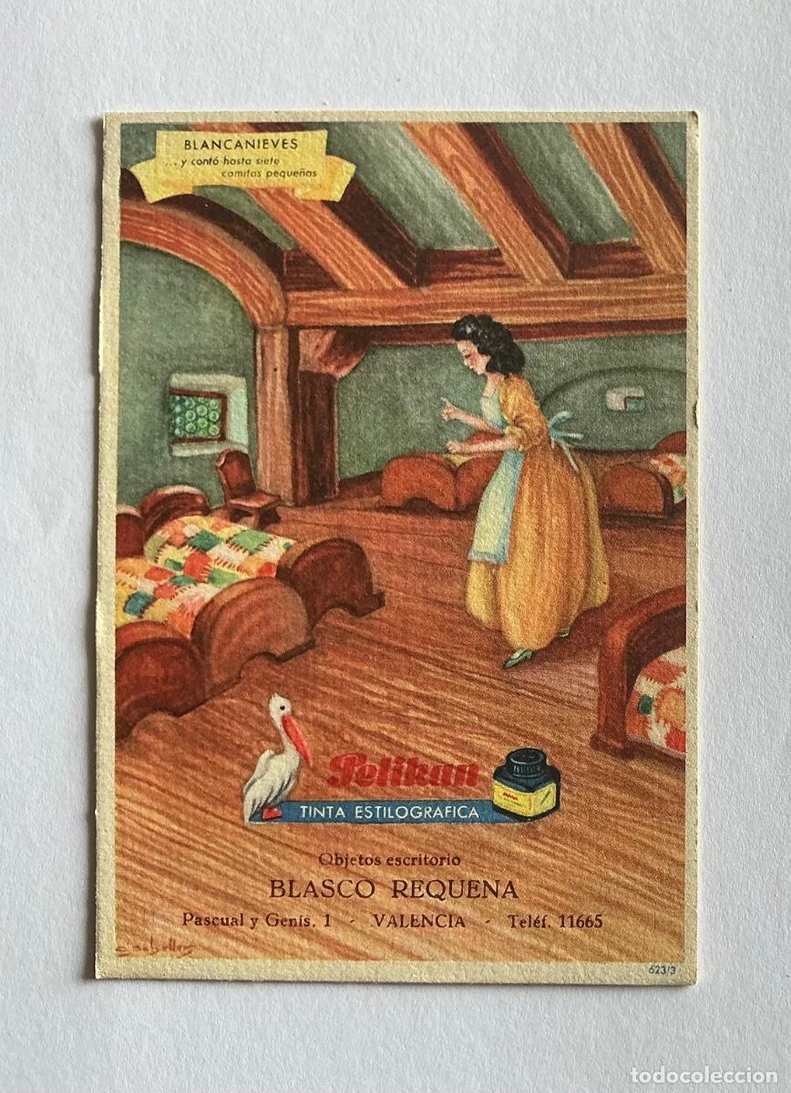Coleccionismo Papel secante: PAPEL SECANTE PELIKAN 623/3 BLANCANIEVES BLASCO REQUENA VALENCIA