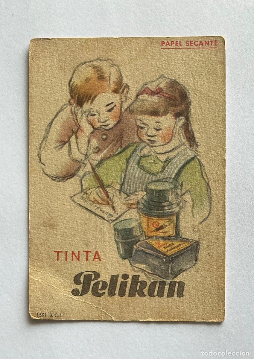 Sammeln von L&ouml;schpapier: PAPEL SECANTE NI&Ntilde;O Y NI&Ntilde;A PELIKAN 1591 B.C.L.
