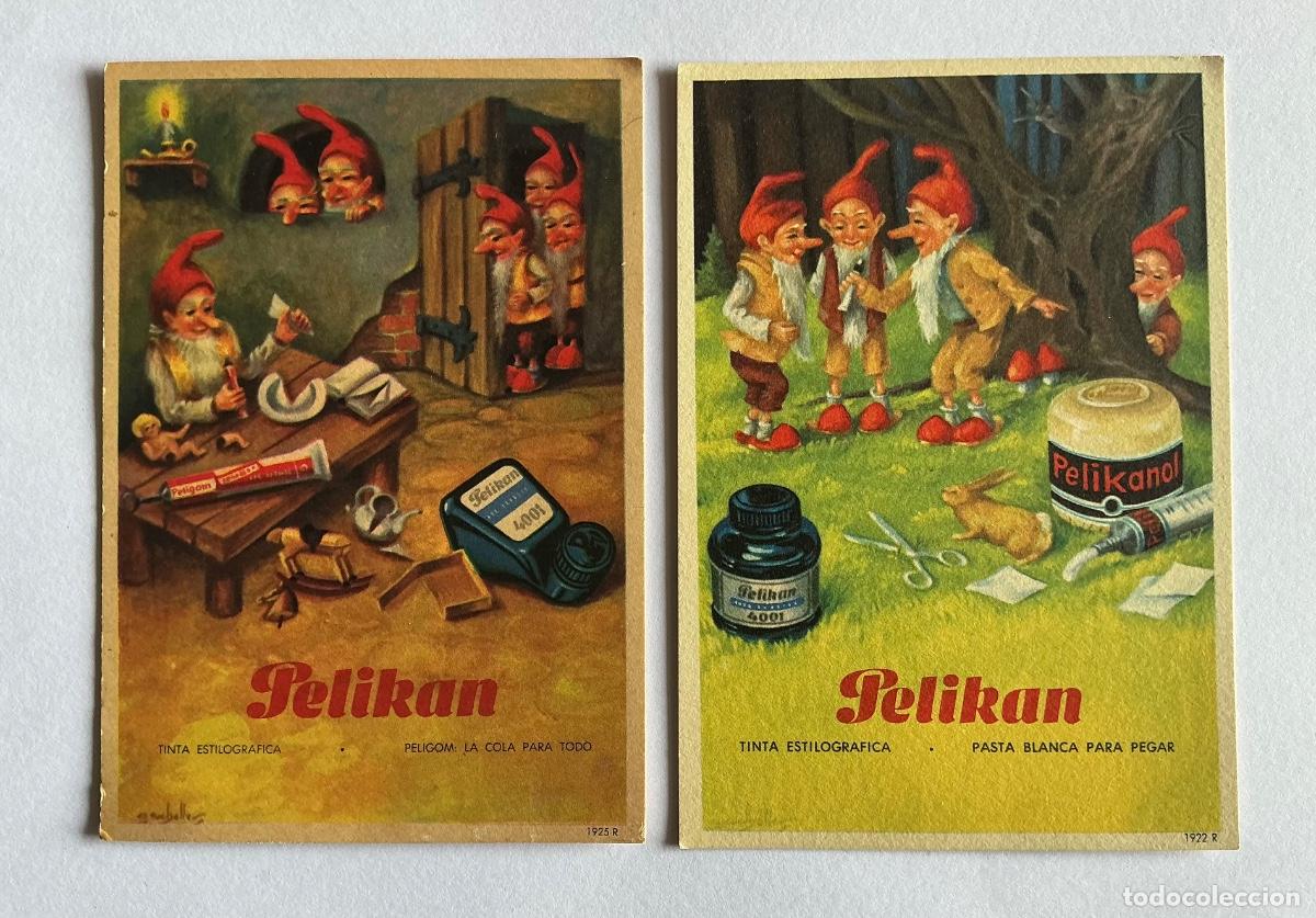 Collectionnisme Papier buvard: 2 PAPEL SECANTE PELIKAN 1922 R 1925 R