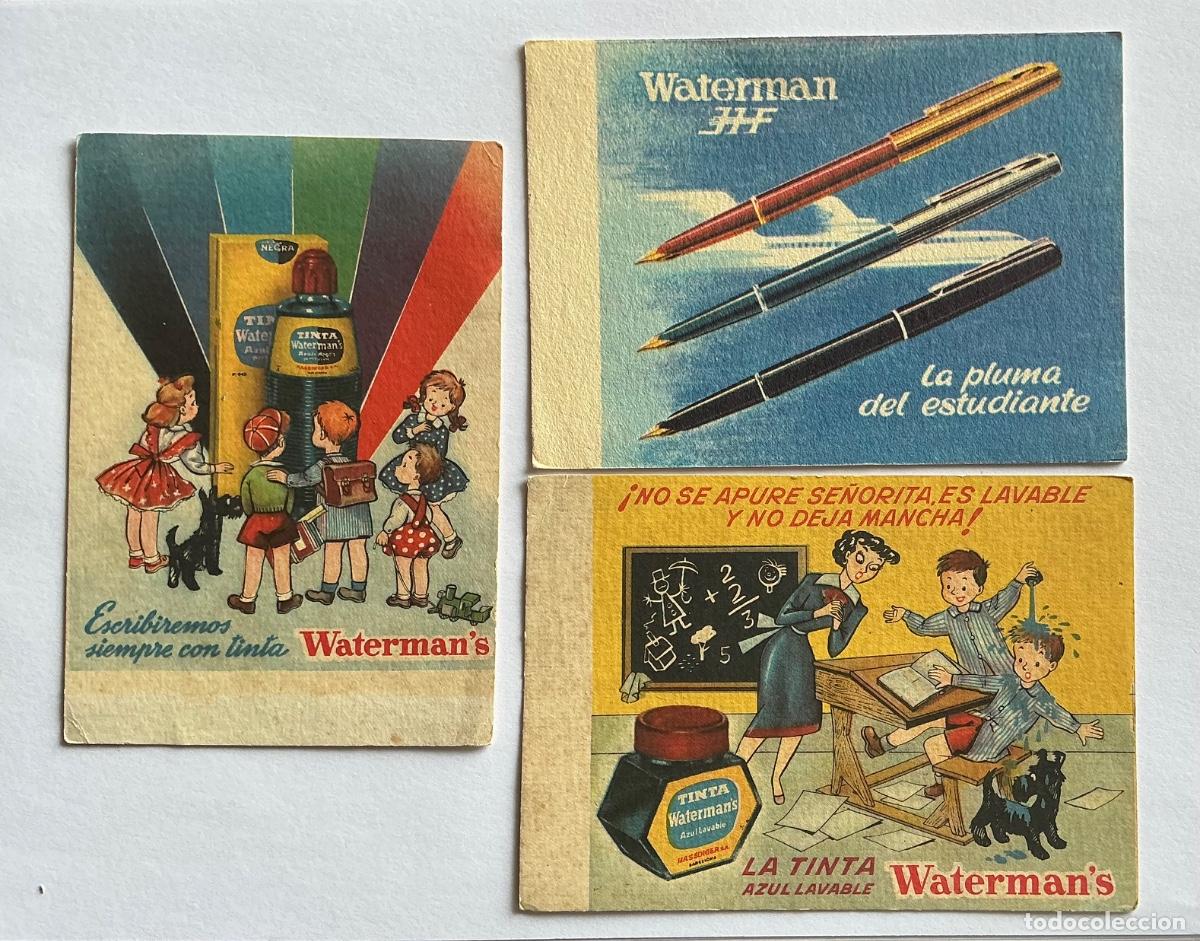 Sammeln von L&ouml;schpapier: 3 PAPEL SECANTE TINTA Y PLUMA WATERMAN&rsquo;S WATERMAN