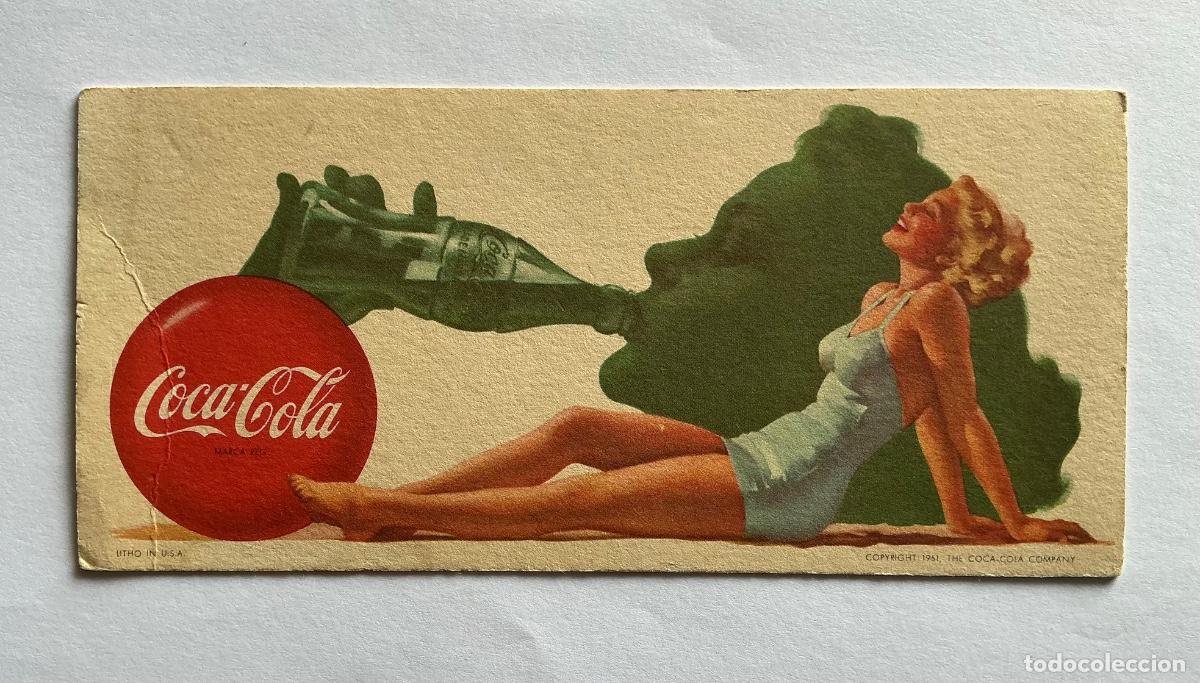 Sammeln von L&ouml;schpapier: PAPEL SECANTE COCA COLA U.S.A. 1951 THE COCA COLA COMPANY