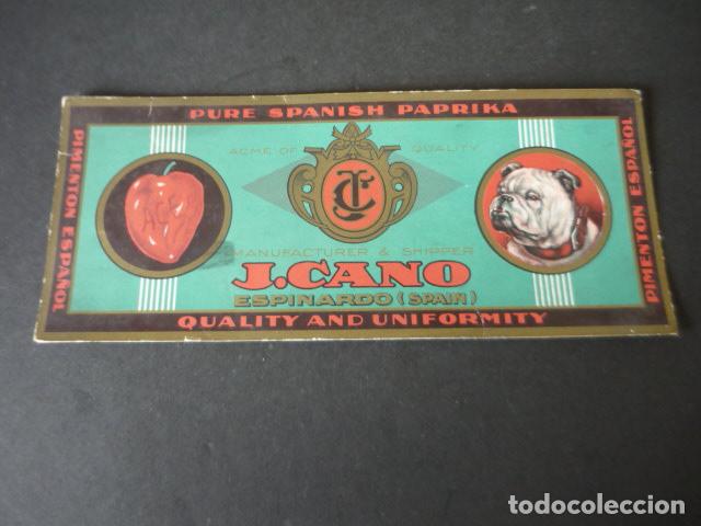 Sammeln von L&ouml;schpapier: ESPINARDO MURCIA PIMENTON J. CANO PAPEL SECANTE 9,5 X 22 CM
