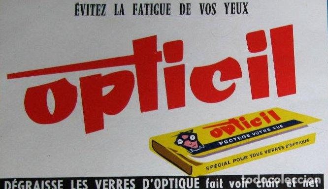 Collectable Blotting Paper: PAPEL SECANTE. &Eacute;VITEZ LA FATIGUE DE VOS YEUX. OPTICIL. EVITE LA FATIGA DE SUS OJOS.