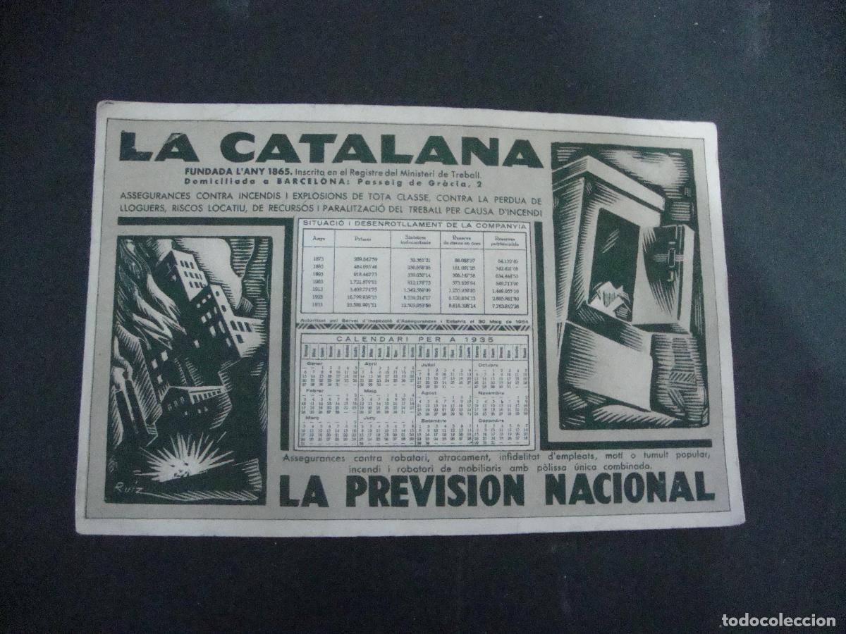 Coleccionismo papel secante: PAPEL SECANTE LA CATALANA LA PREVISION NACIONAL