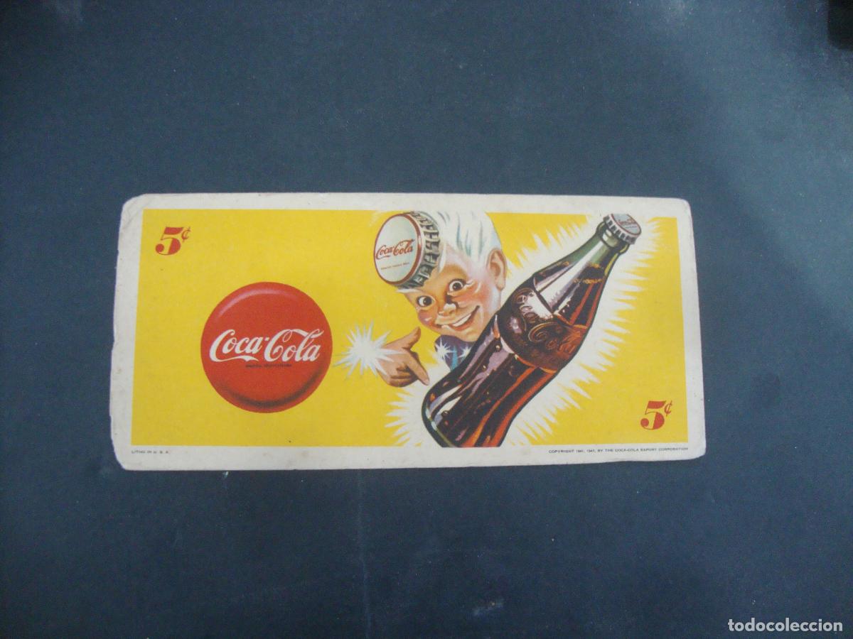 Coleccionismo papel secante: PAPEL SECANTE COCA COLA - Foto 1
