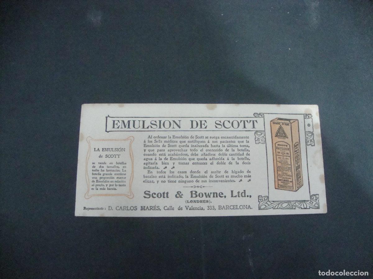 Coleccionismo papel secante: PAPEL SECANTE EMULSION DE SCOTT