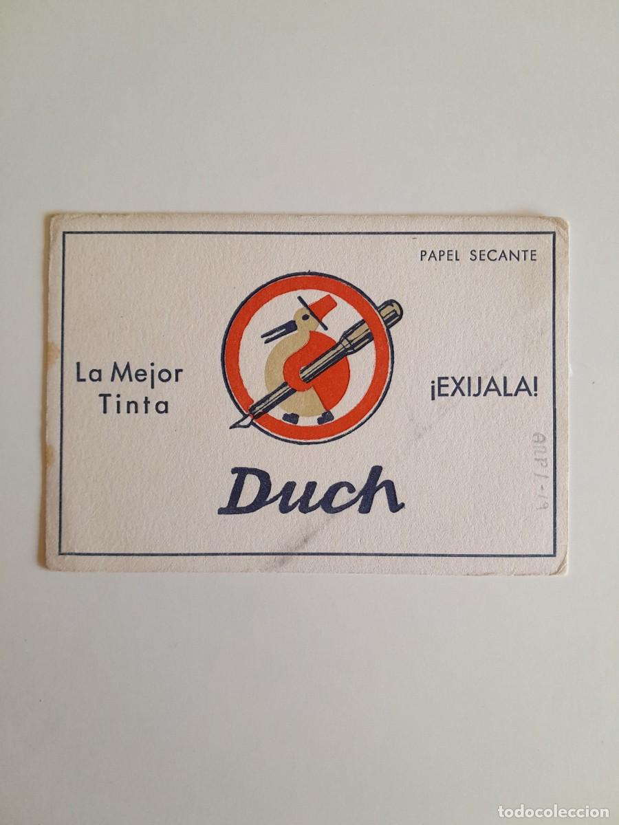 Colecionismo Mata-borr&atilde;o: PUBLICIDAD PAPEL SECANTE Y TINTA DUCH (c.1960)