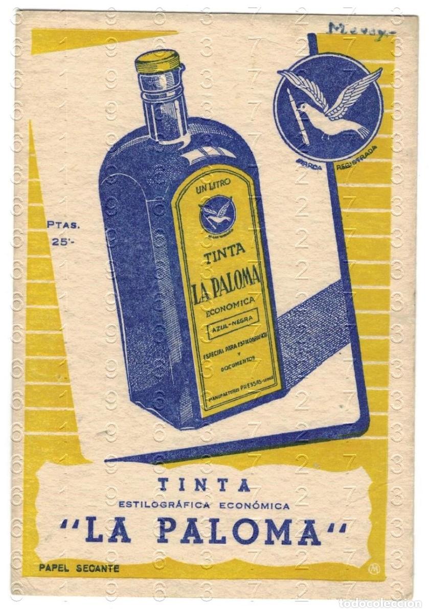 Coleccionismo papel secante: TINTA LA PALOMA PAPEL SECANTE EN MUY BUEN ESTADO LG7