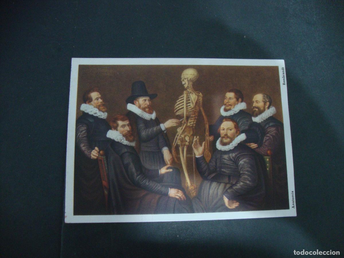 Coleccionismo papel secante: PAPEL SECANTE CUADRO ANATOMIA REMBRANDT