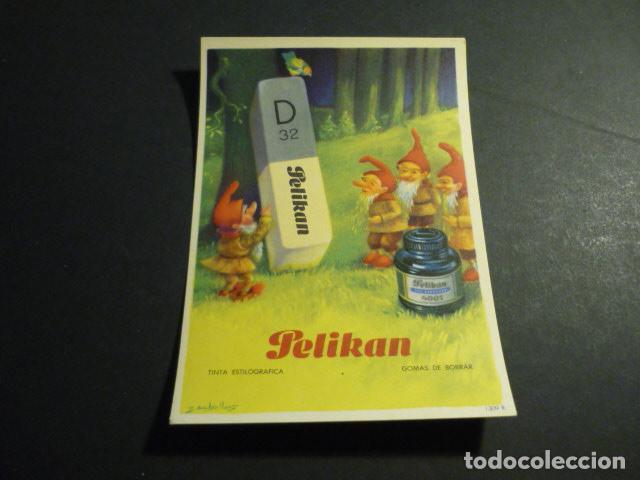 Collectable Blotting Paper: PAPEL SECANTE PELIKAN TINTA ESTILOGRAFICA Y GOMA DE BORRAR