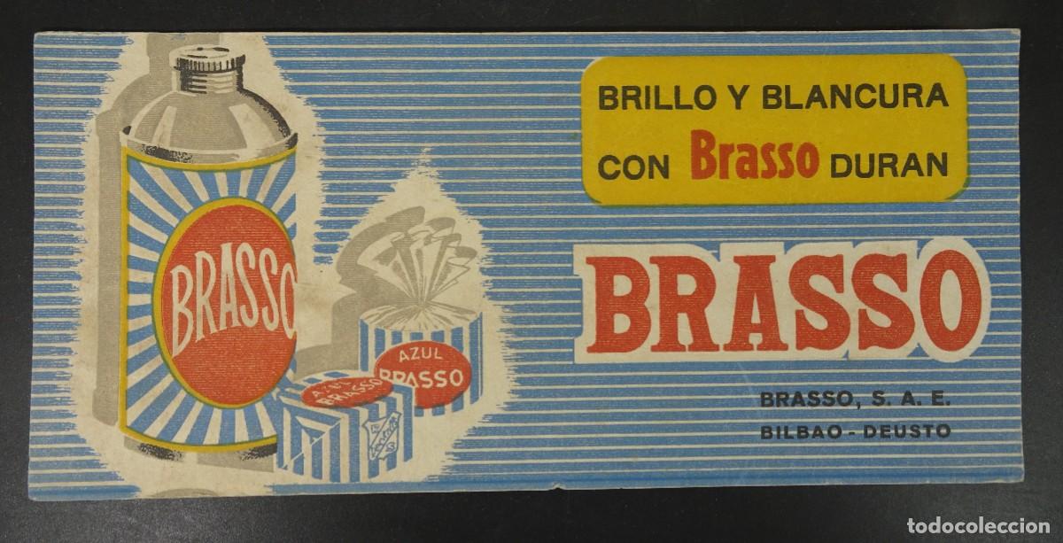 Colecionismo Mata-borr&atilde;o: ANTIGUO PAPEL SECANTE PUBLICIDAD, BRASSO DURAN, BILBAO DEUSTO ,VER FOTOS