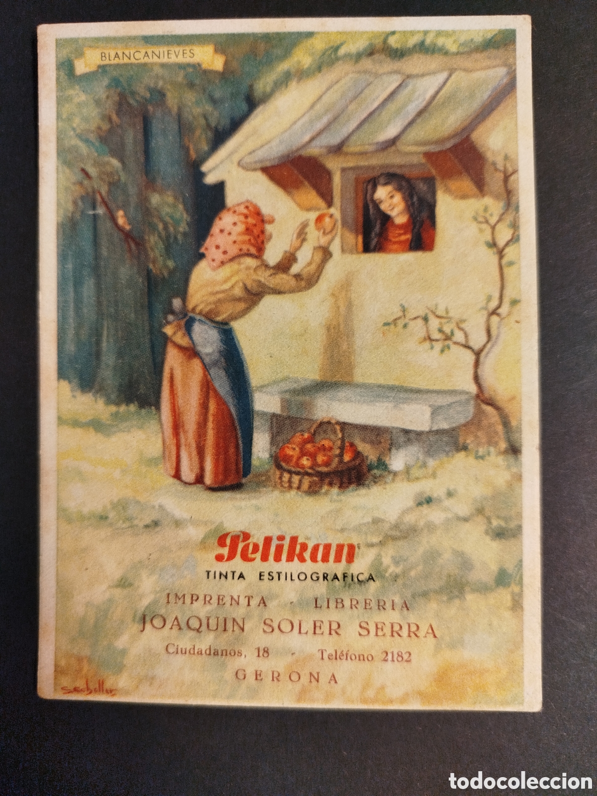 Coleccionismo papel secante: SECANTE PELIKAN BLANCANIEVES C/PUBLICIDAD