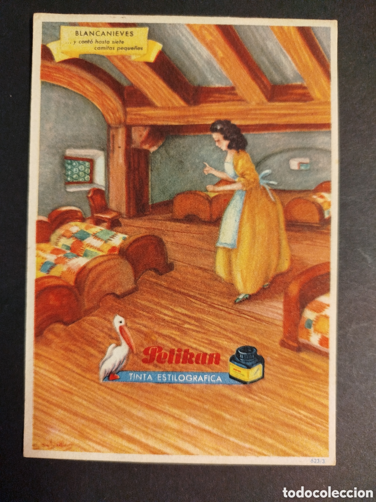 Coleccionismo papel secante: SECANTE PELIKAN BLANCANIEVES 623/3