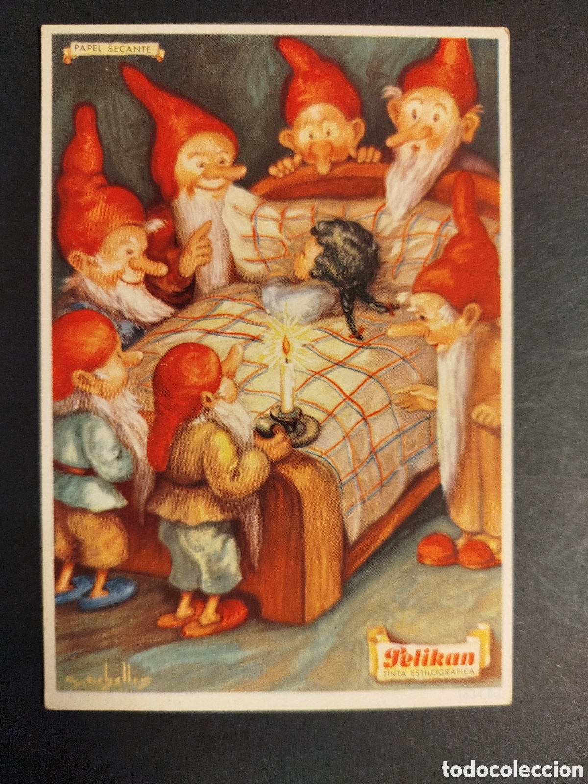 Coleccionismo papel secante: SECANTE PELIKAN BLANCANIEVES 1634bcl