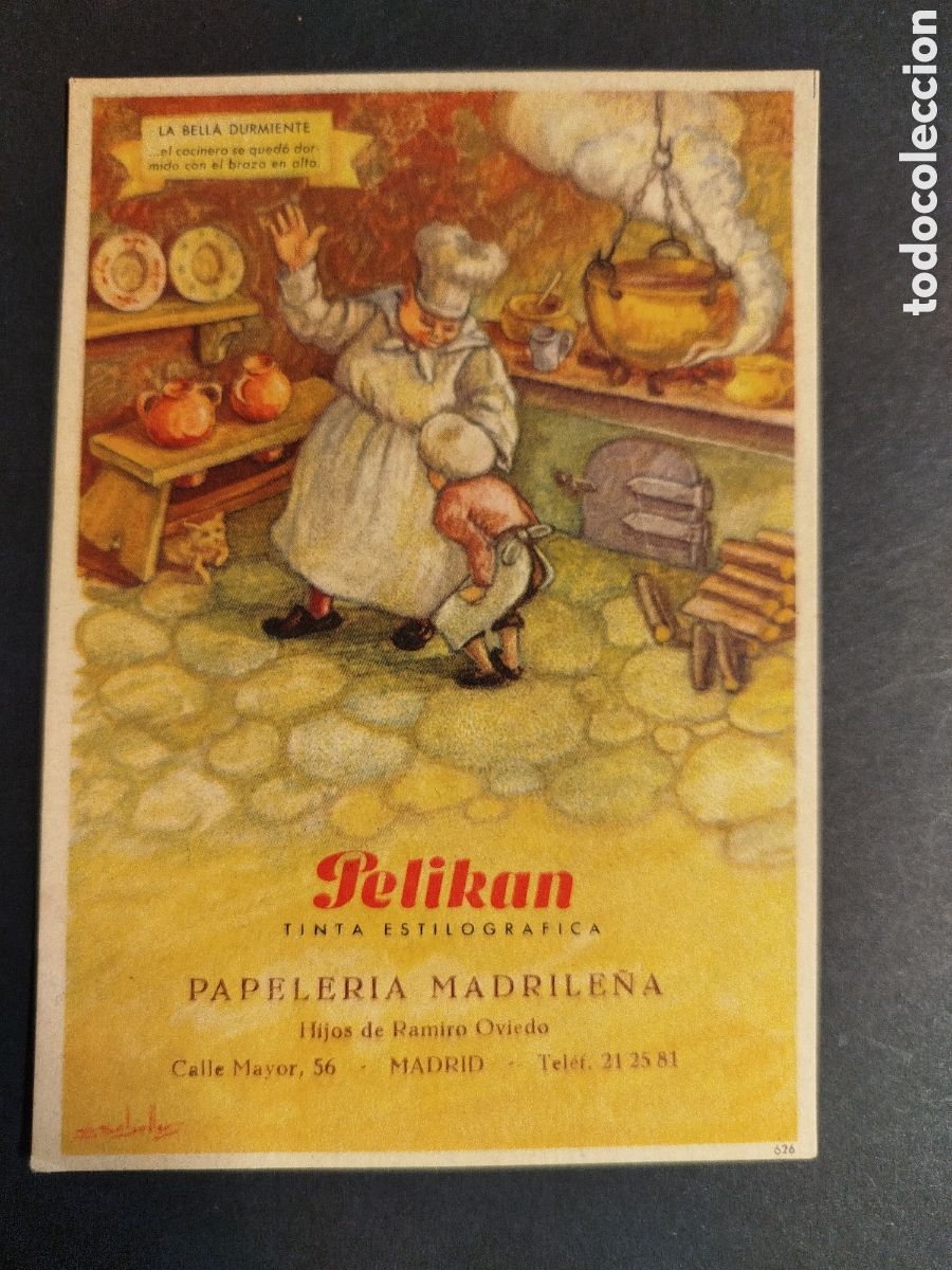 Coleccionismo papel secante: SECANTE PELIKAN LA BELLA DURMIENTE 626C/PUBLICIDAD