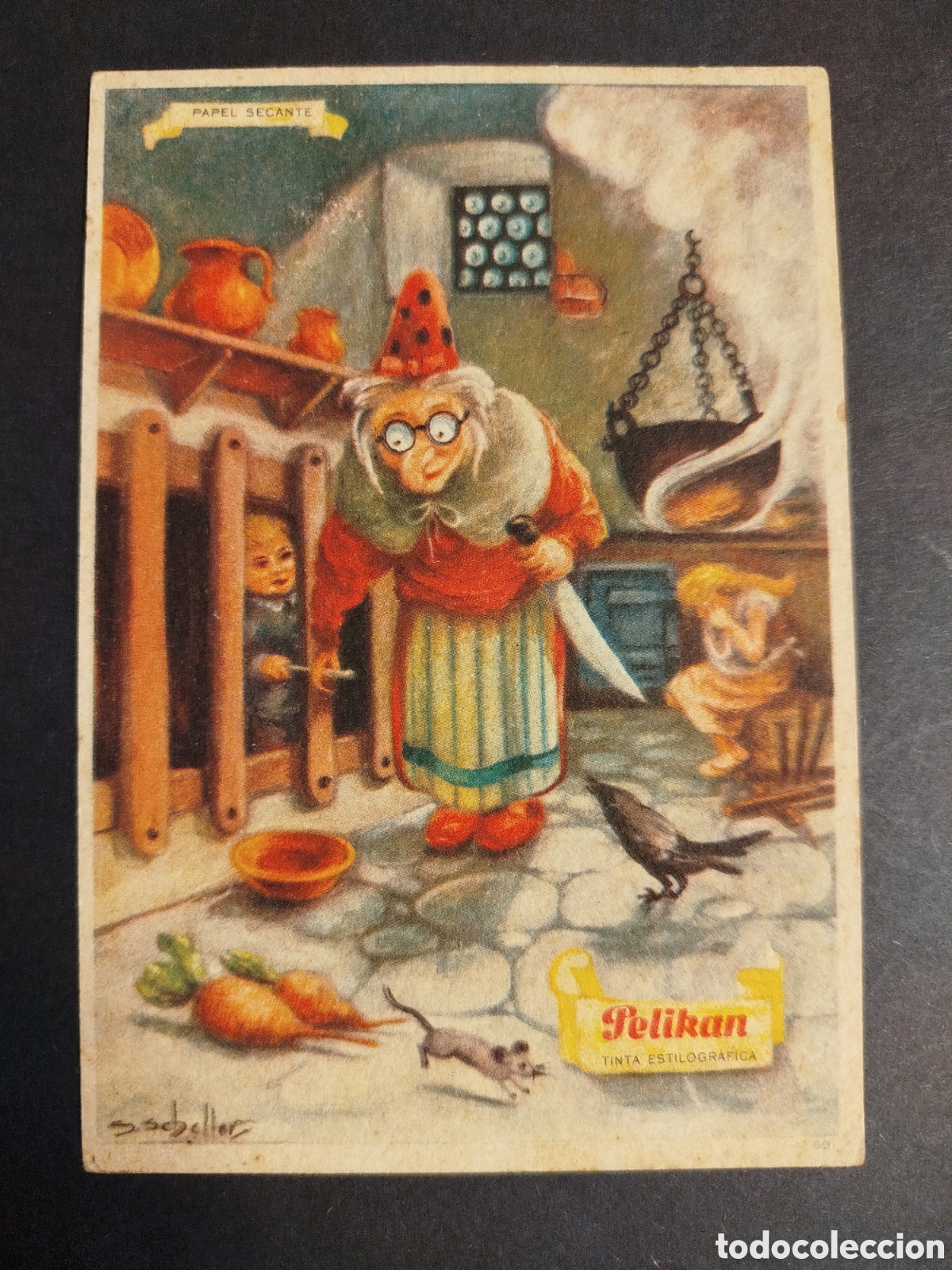 Coleccionismo papel secante: SECANTE PELIKAN HANSEL Y GRETEL