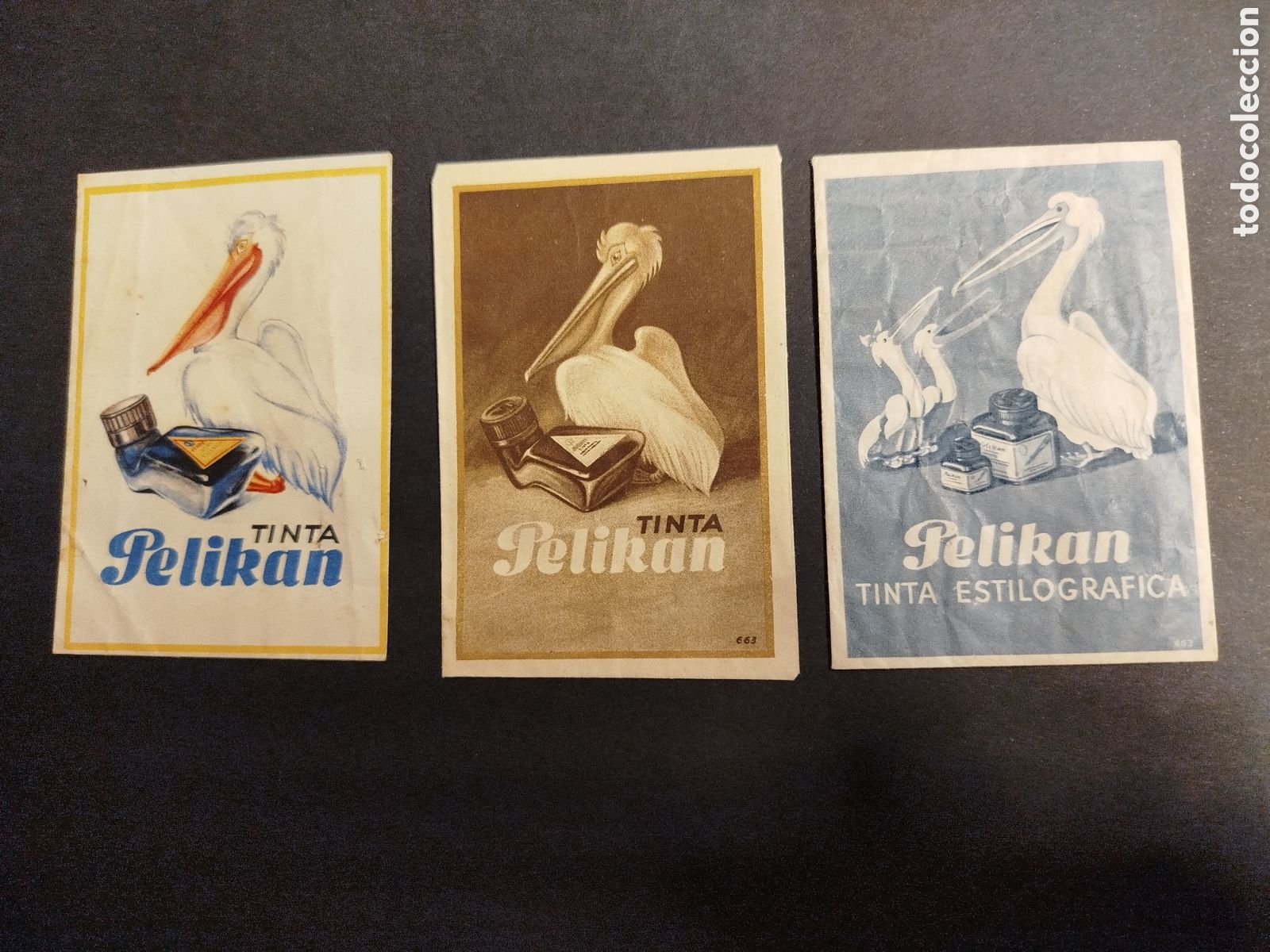 Coleccionismo papel secante: SOBRES VAC&Iacute;OS TINTA PELIKAN