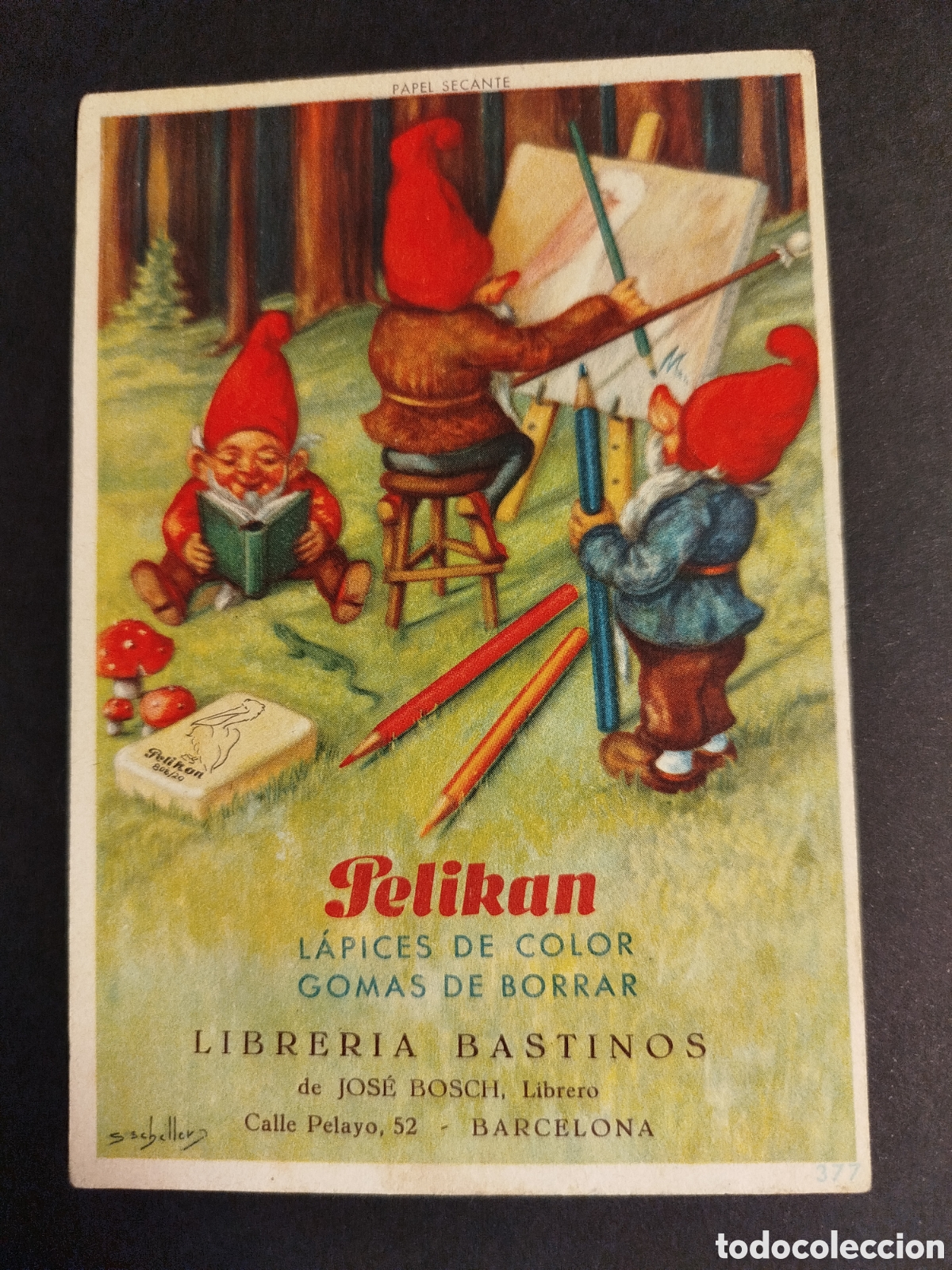 Coleccionismo papel secante: SECANTE PELIKAN 377 C/PUBLICIDAD