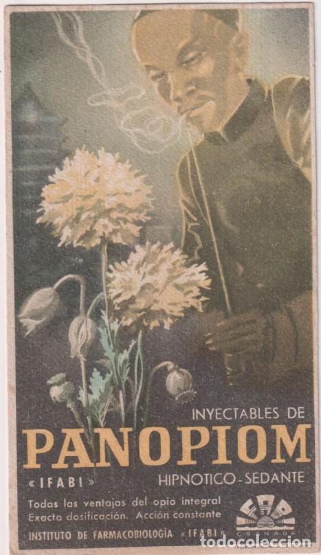 Coleccionismo papel secante: &rdquo;Secante (21x12 Cm.) Publicidad de inyectables de Panopiom. &rdquo;&rdquo;ifabi&rdquo;&rdquo; H&iacute;pnotico-sedante. Sin usar&rdquo;
