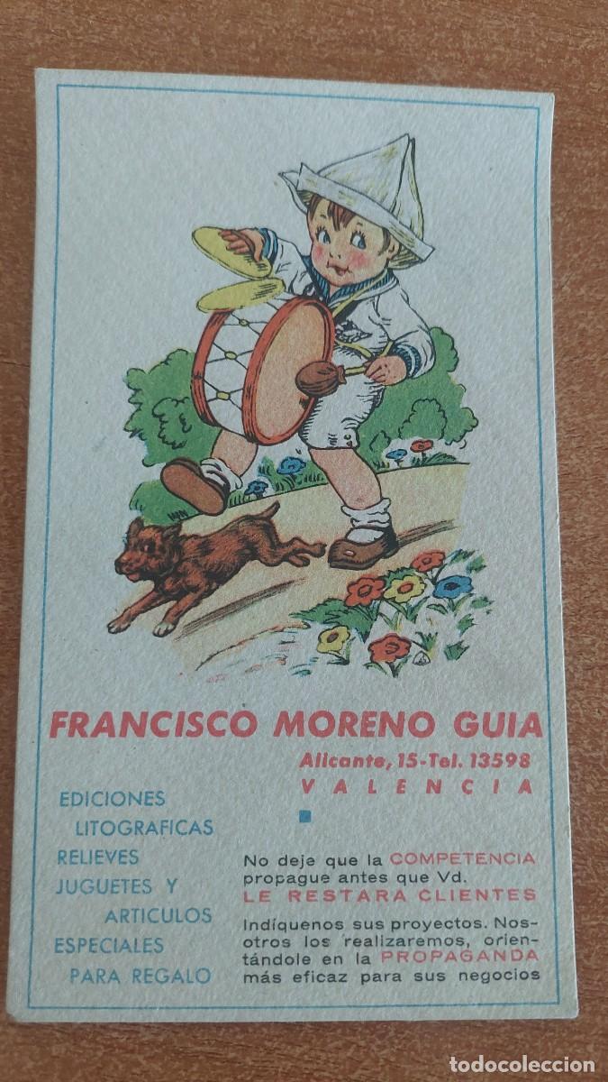 Collectionnisme Papier buvard: Papel secante Francisco Moreno Gu&iacute;a Valencia juguetes