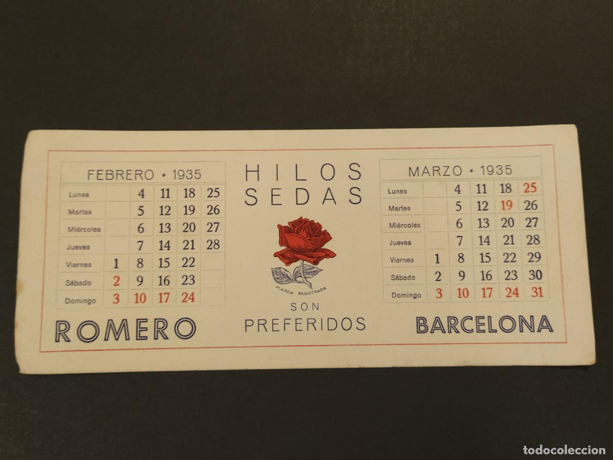 Coleccionismo papel secante: HILOS SEDAS ROMERO - BARCELONA - PUBLICIDAD - PAPEL SECANTE -(K-16.028)