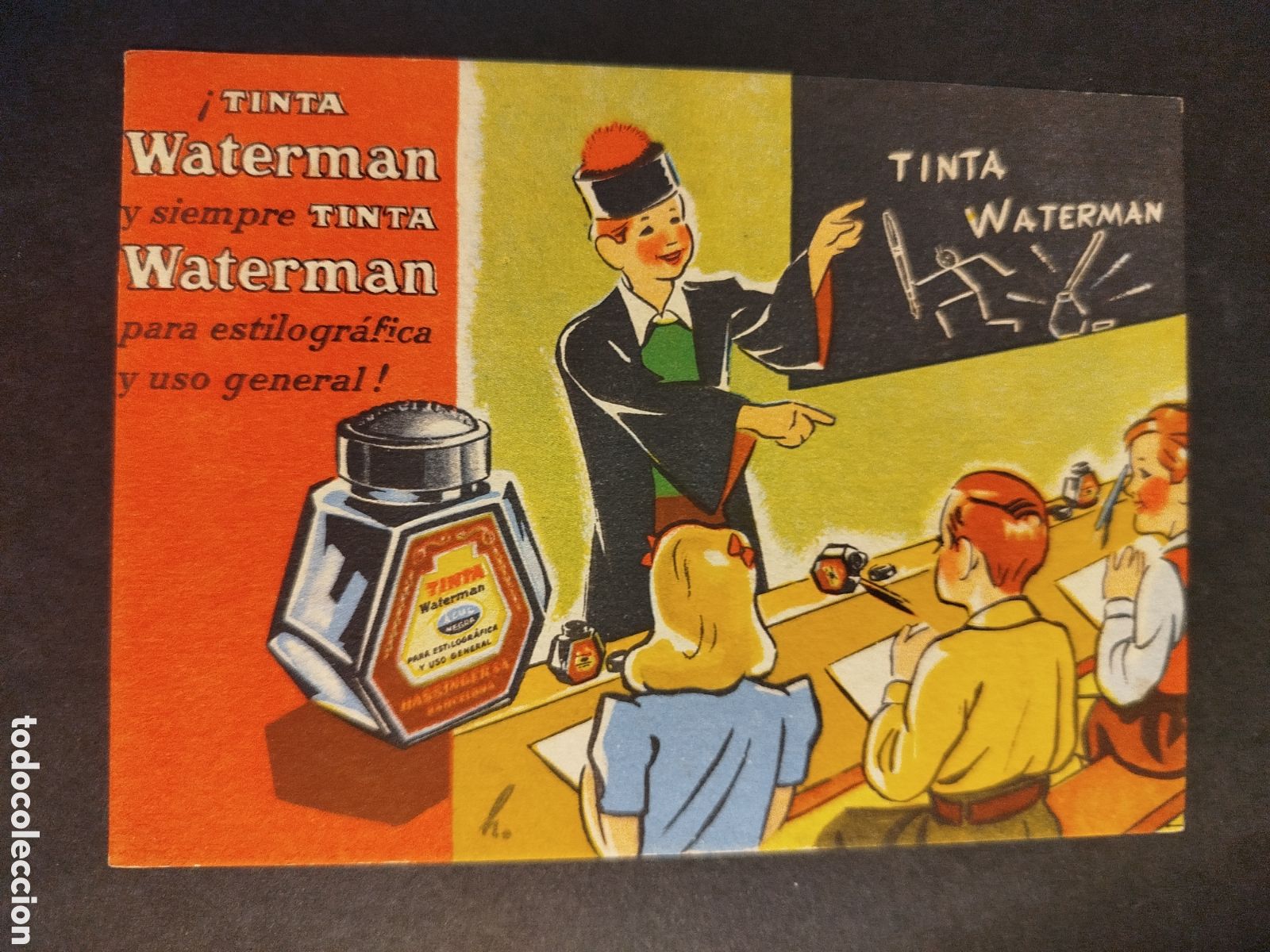 Coleccionismo papel secante: SECANTE TINTA WATERMAN
