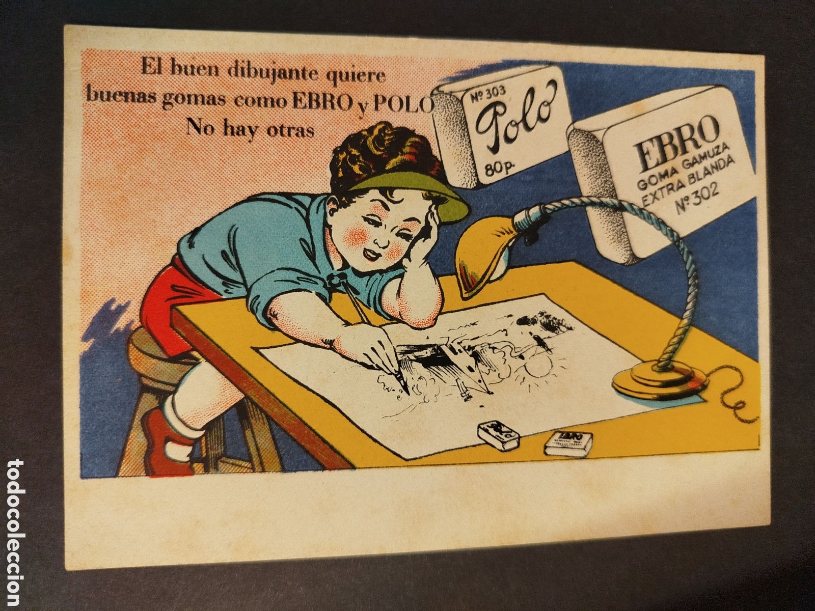 Coleccionismo papel secante: SECANTE GOMAS EBRO Y POLO