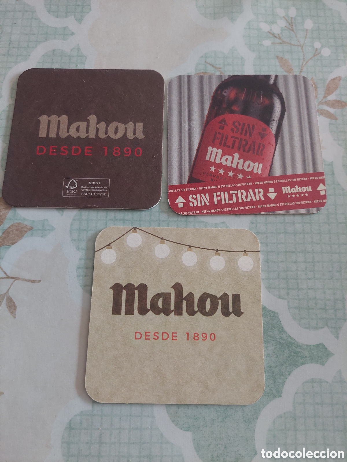 Coleccionismo papel secante: MAHOU POSAVASOS VINTAGE