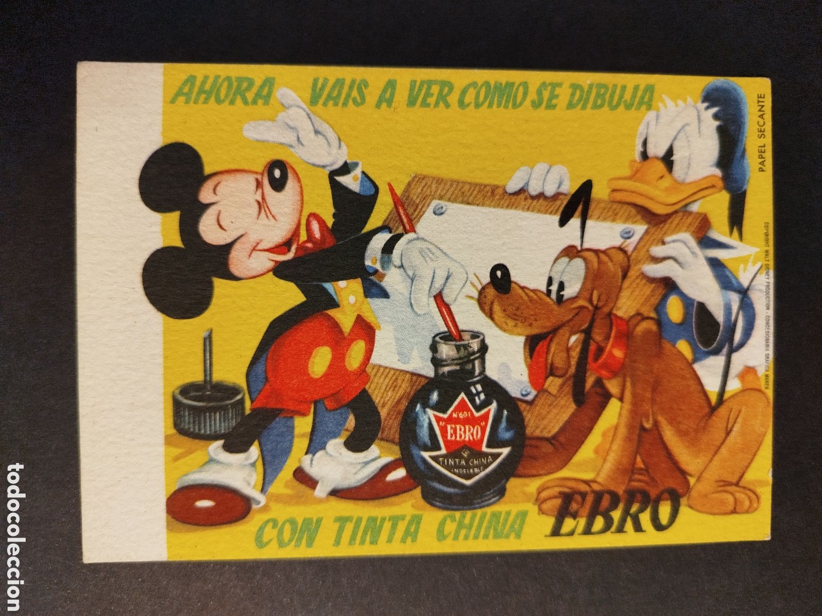 Coleccionismo papel secante: SECANTE TINTA CHINA EBRO WALT DISNEY