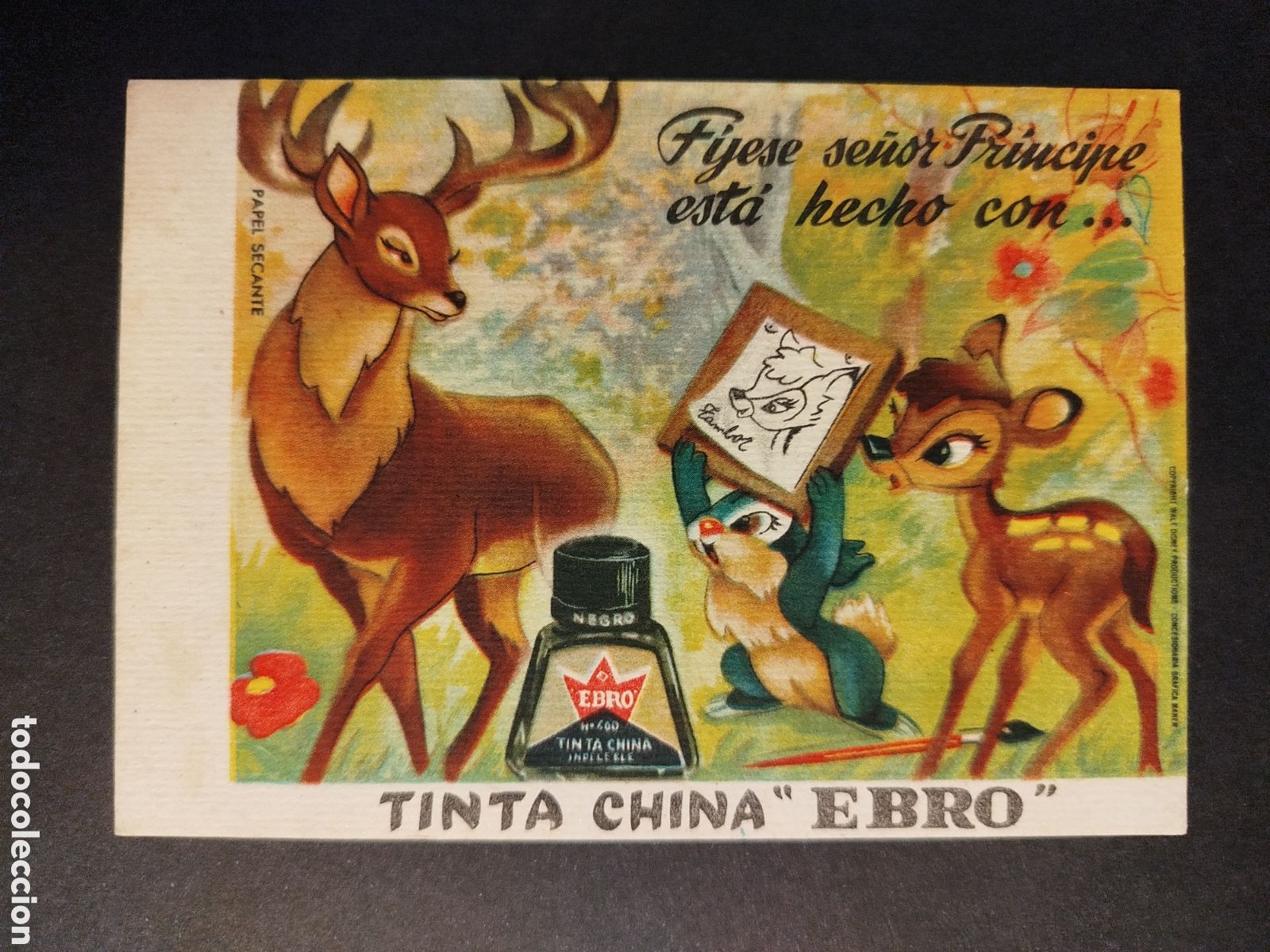 Coleccionismo papel secante: SECANTE TINTA CHINA EBRO WALT DISNEY