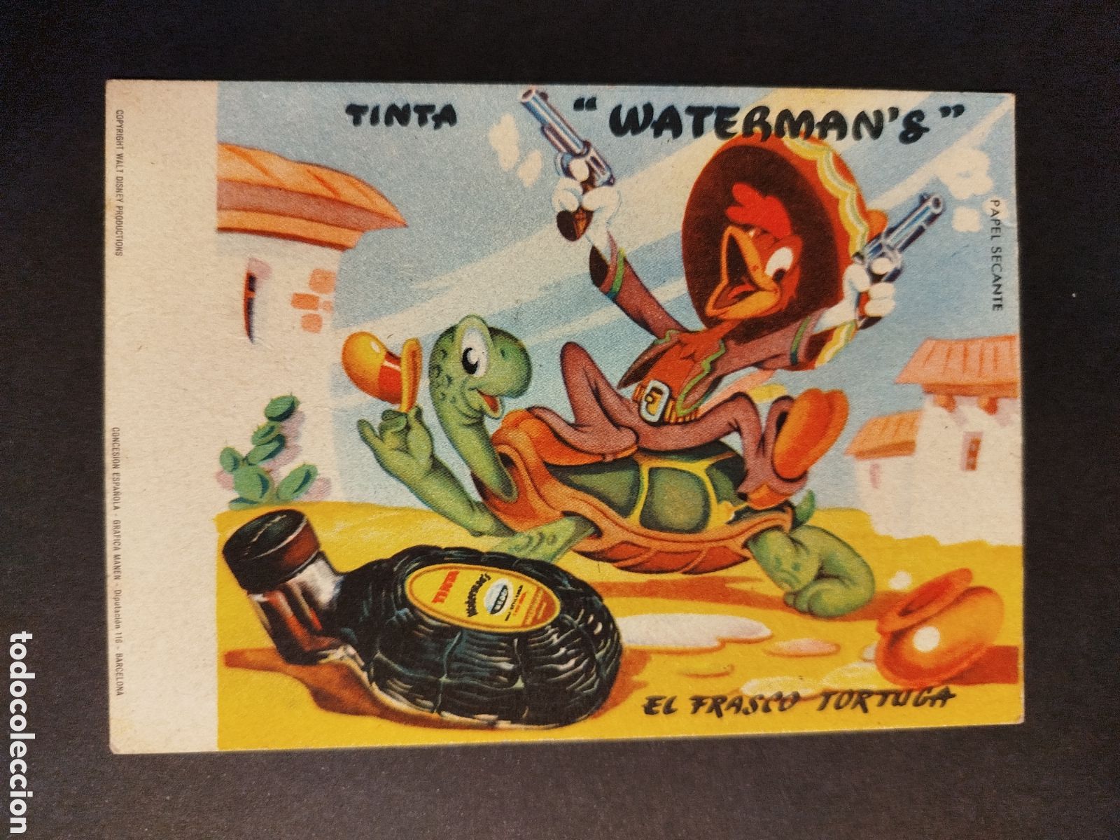 Coleccionismo papel secante: SECANTE TINTA WATERMAN 'S WALT DISNEY