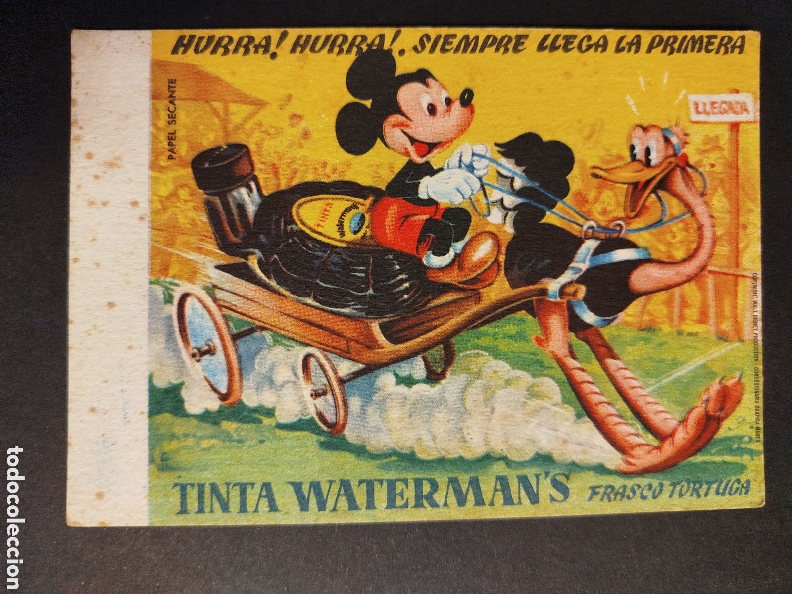 Coleccionismo papel secante: SECANTE TINTA WATERMAN 'S WALT DISNEY