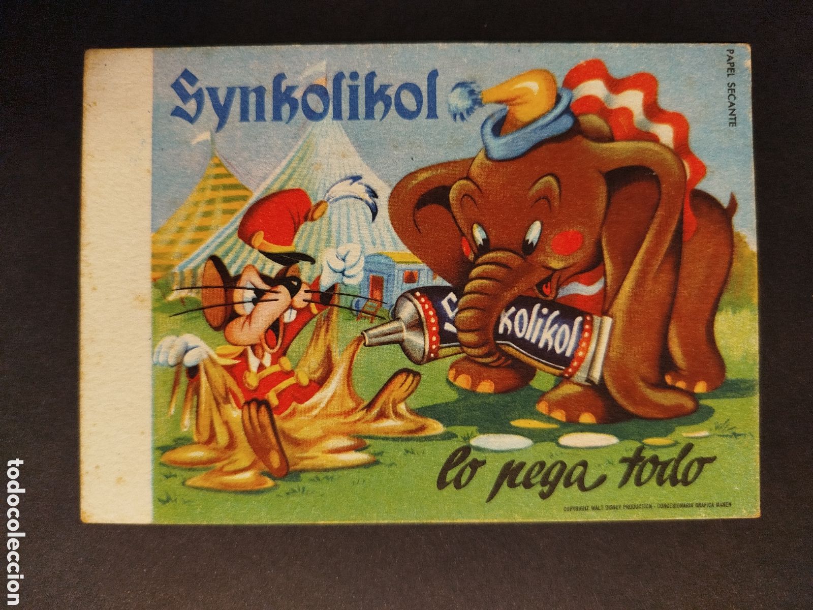 Coleccionismo papel secante: SECANTE SYNKOLIKOL WALT DISNEY