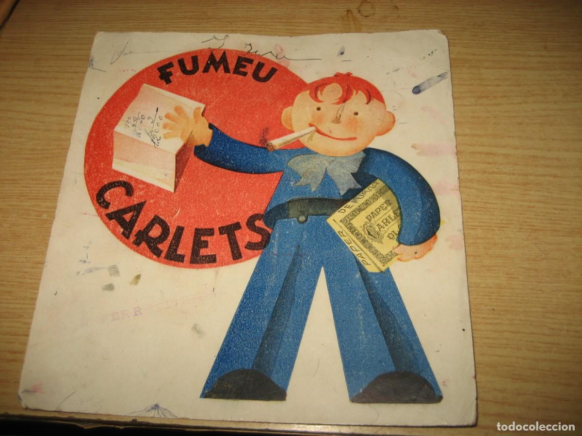 Collezionismo Carta assorbente: antiguo papel secante . Fumeu Carlets . tabaco , papel de fumar