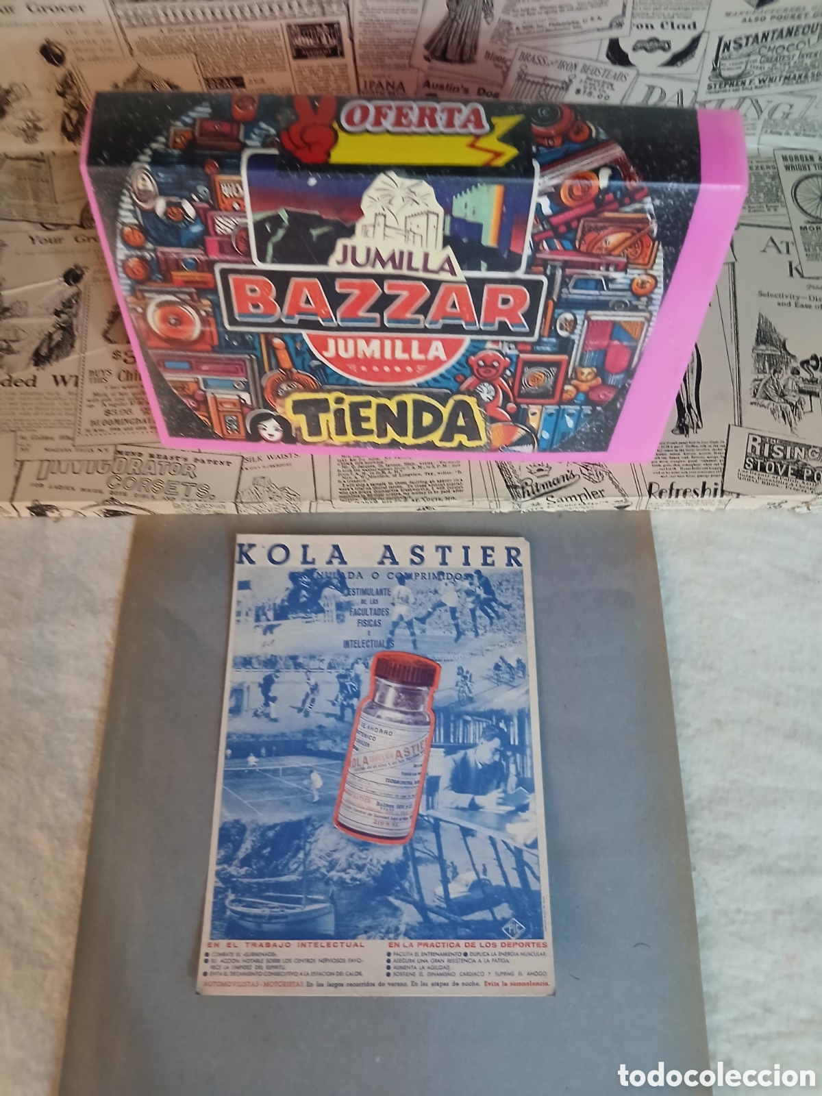 Coleccionismo papel secante: Secante antiguo con publicidad