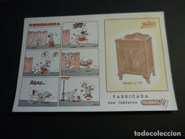 Coleccionismo papel secante: MUEBLES MOCHOLI CON TIRA COMICA DE FREUD ILUSTRADOR PAPEL SECANTE 15,5 X 24,5 CM