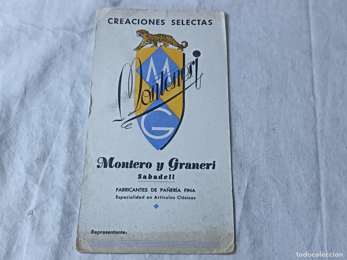Coleccionismo papel secante: Papel Secante, Antiguo o Vintage, Monteneri, Pa&ntilde;er&iacute;a Fina