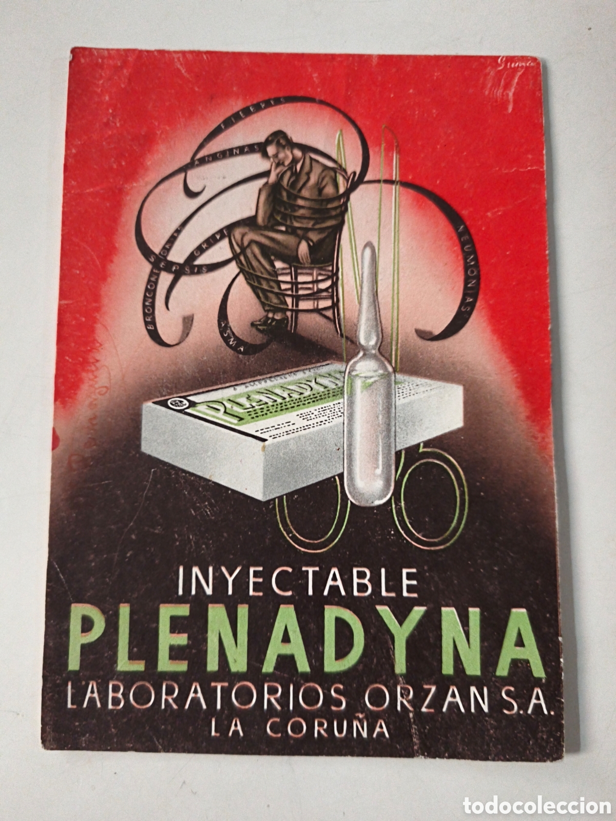 Coleccionismo papel secante: Papel secante Plenadyna