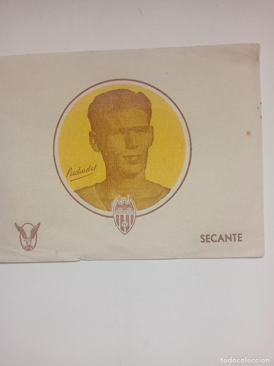 Coleccionismo papel secante: PAPEL SECANTE CON LA FOTO DEL FUTBOLISTA PUCHADES DEL VALENCIA C.F.