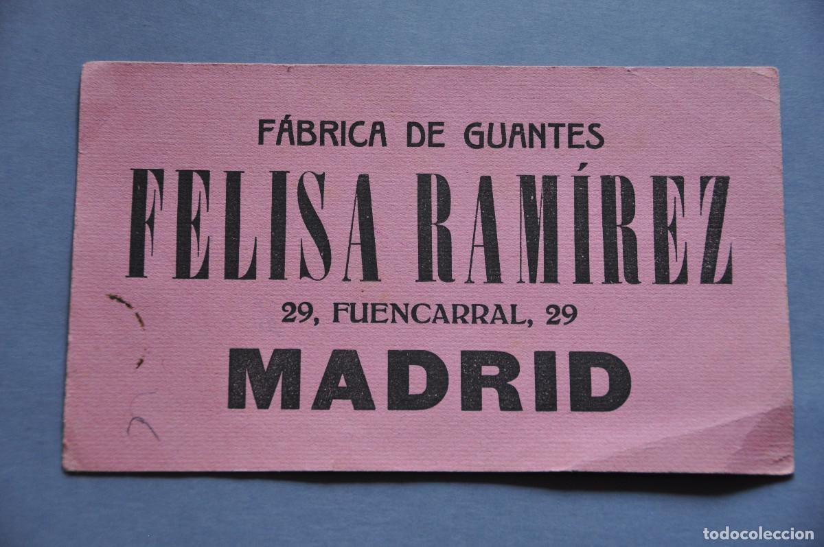 Coleccionismo papel secante: PAPEL SECANTE - F&Aacute;BRICA DE GUANTES FELISA RAM&Iacute;REZ - FUENCARRAL 29 (MADRID)