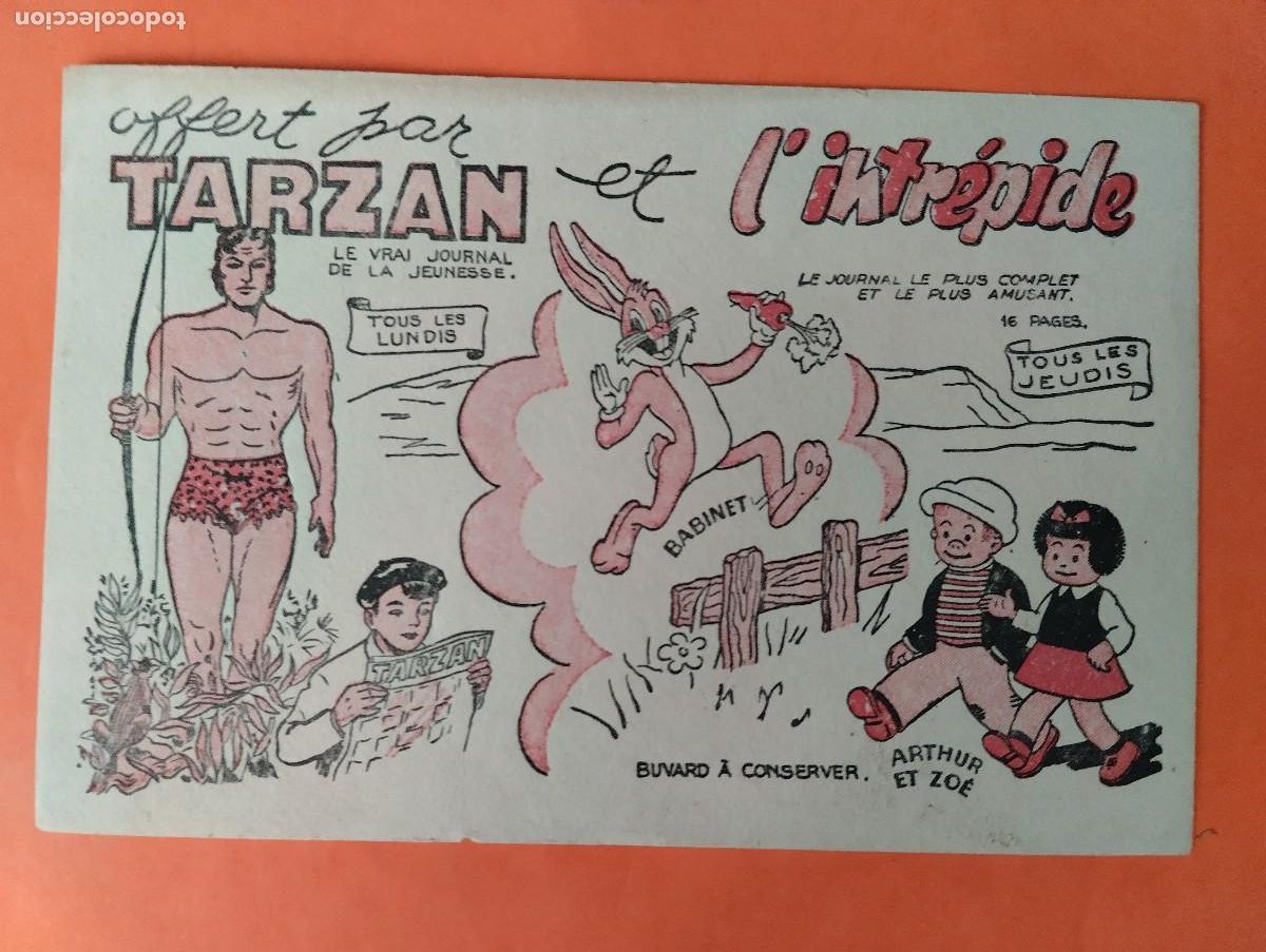Collectable Blotting Paper: KOO - PAPEL SECANTE. TARZAN. L'INTRIPIDE.