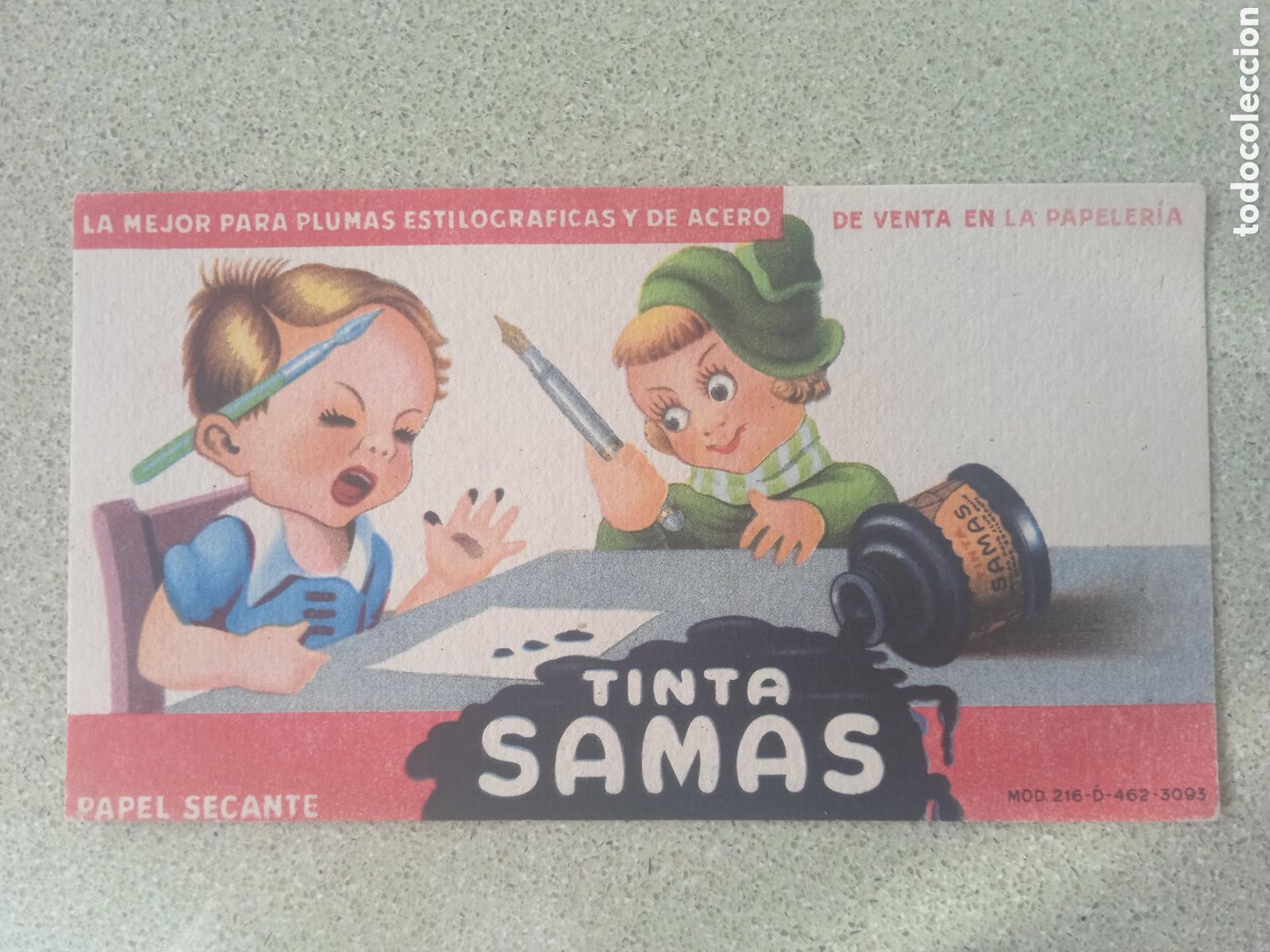 Collectable Blotting Paper: PAPEL SECANTE TINTA SAMAS NUEVO