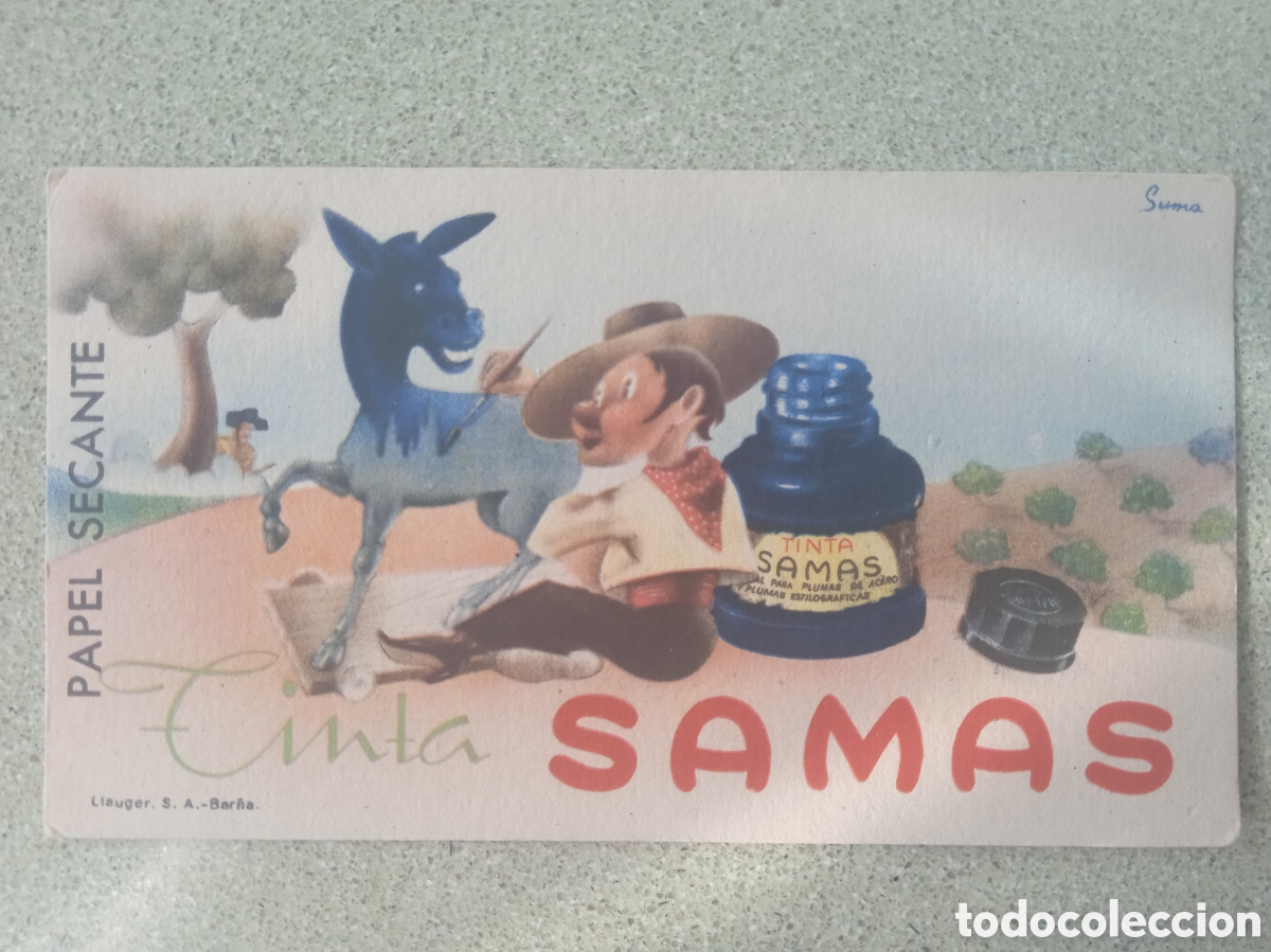 Collectable Blotting Paper: PAPEL SECANTE TINTA SAMAS NUEVO