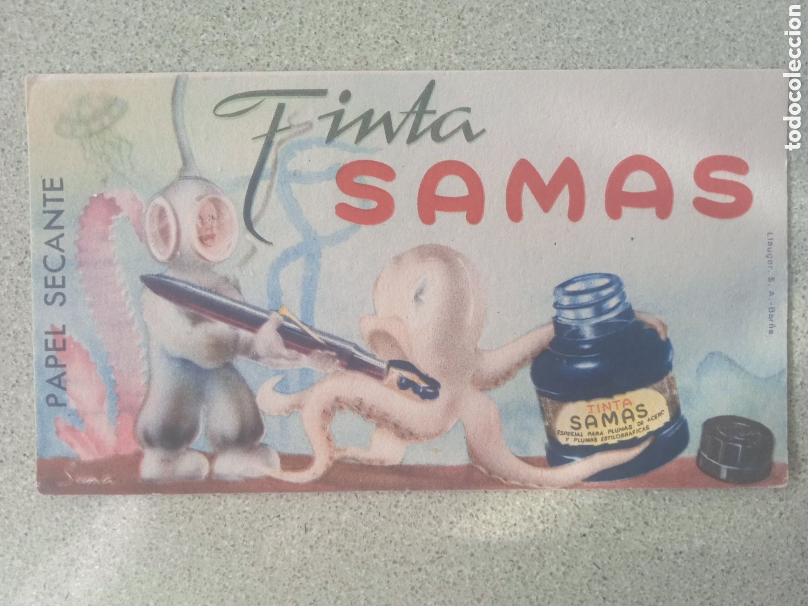 Collectable Blotting Paper: PAPEL SECANTE TINTA SAMAS NUEVO