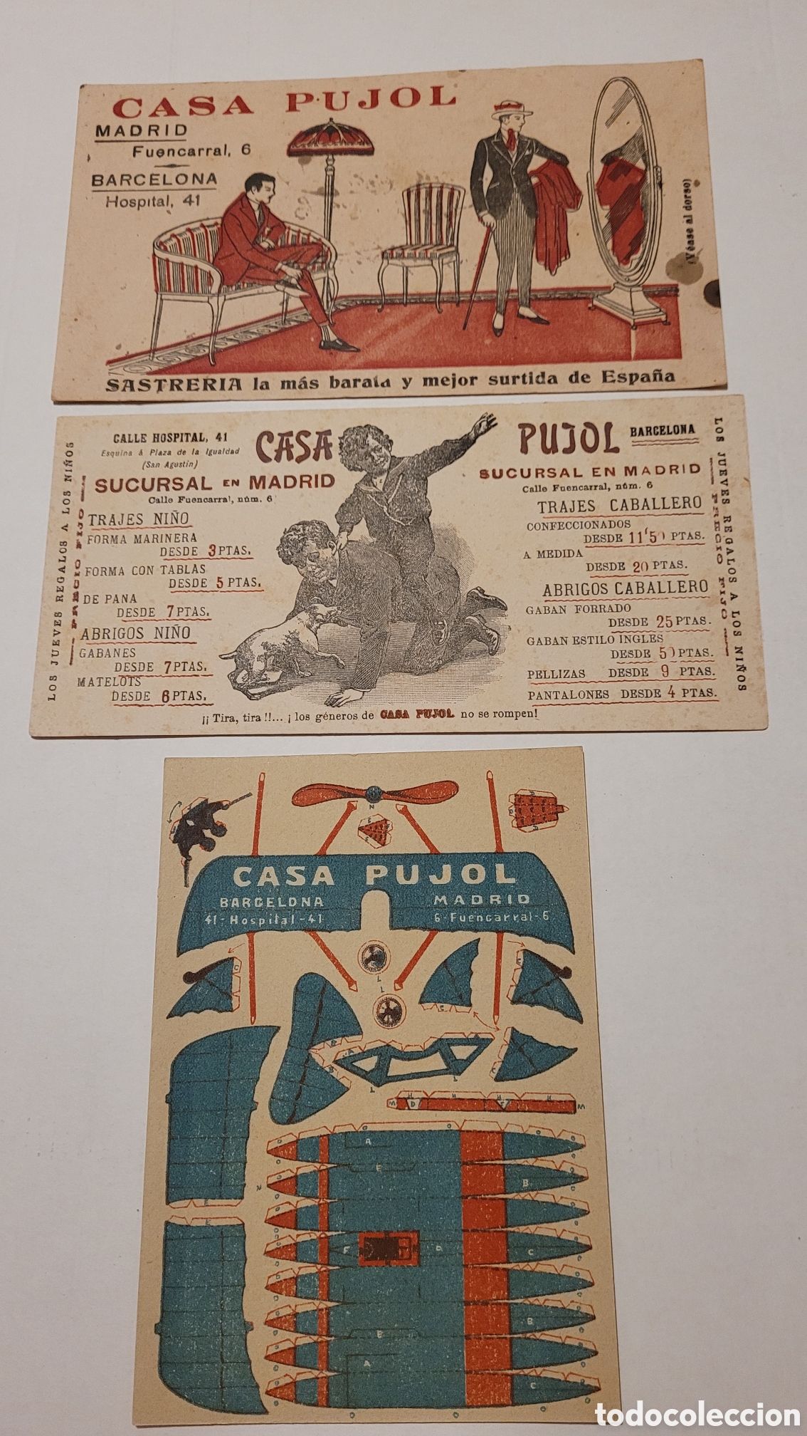 Collectionnisme Papier buvard: Papel secante antigua Casa Pujol