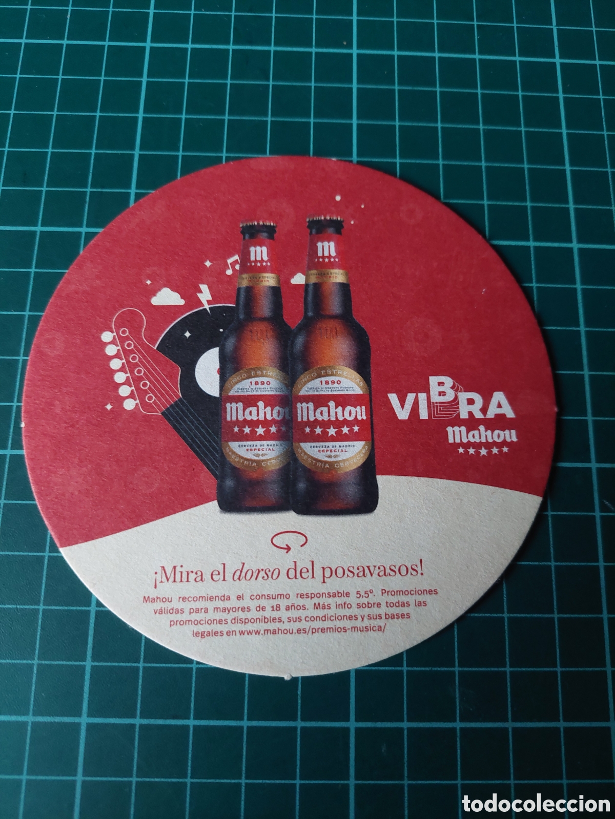 Coleccionismo papel secante: POSAVASOS MAHOU VIBRA CONCURSO PREMIOS